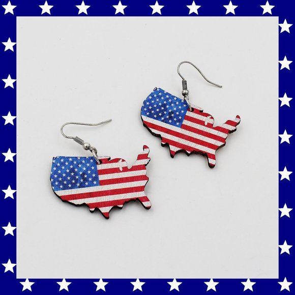 Election Day US Earrings - Picture 3 of 3